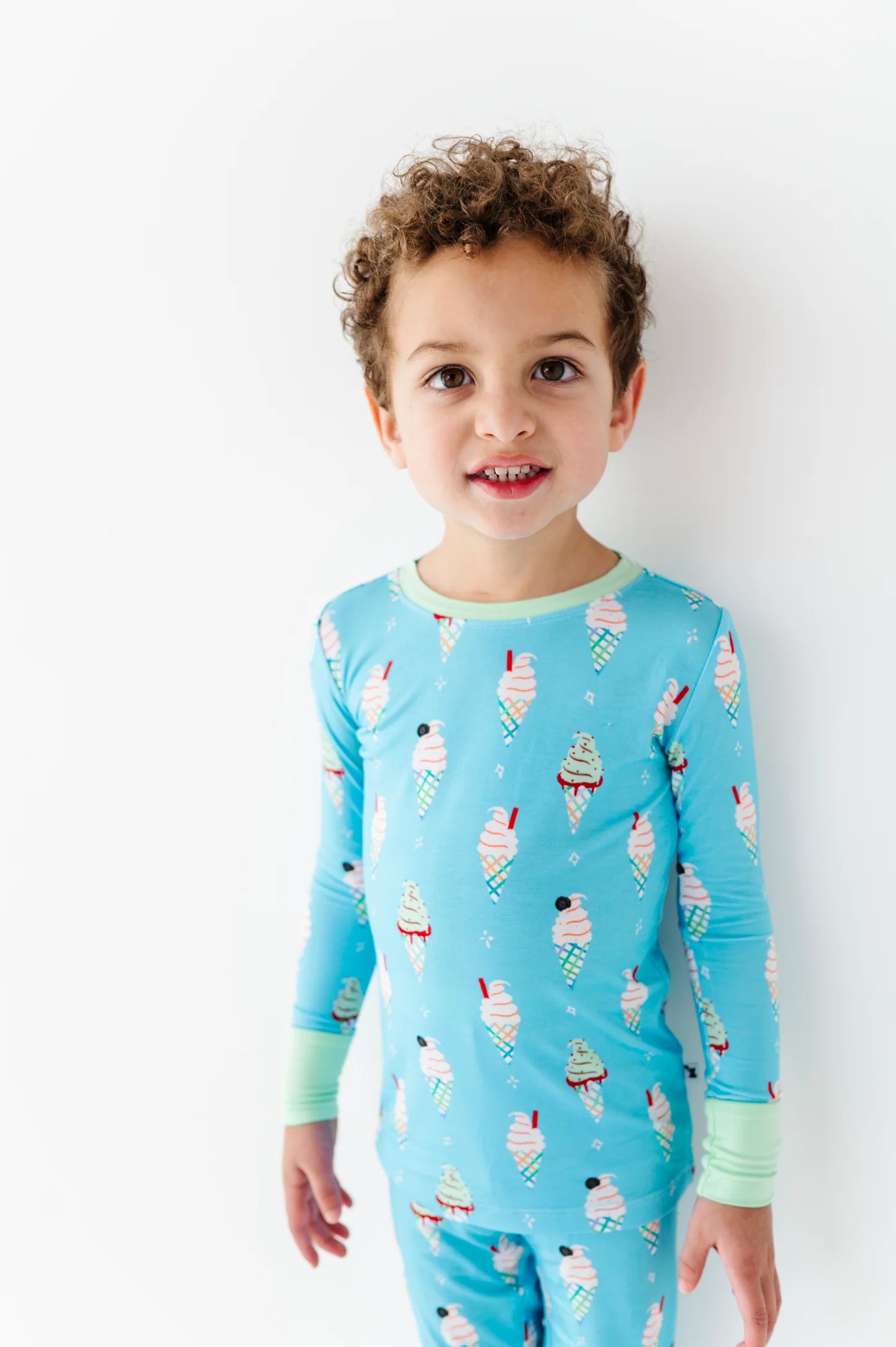 Sundae Funday Kids Pajamas- Blue