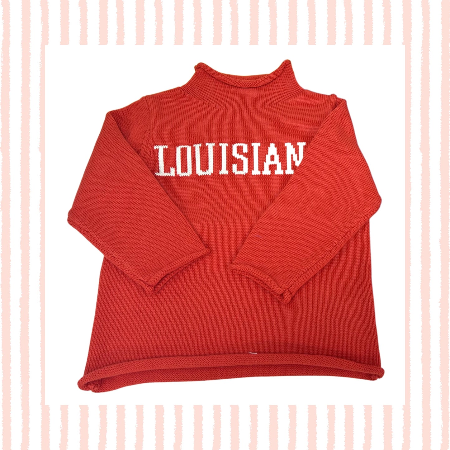 Red Gameday Rollneck Sweater
