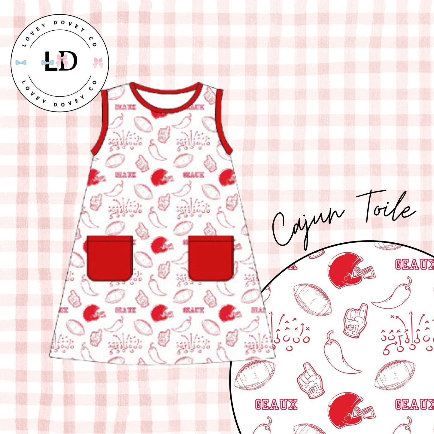 Cajun Toile Dress