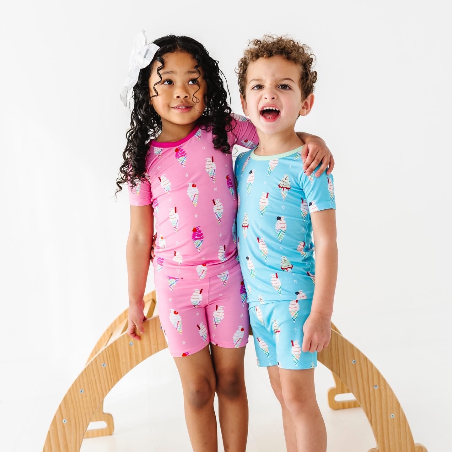 Sundae Funday Short Set - Blue