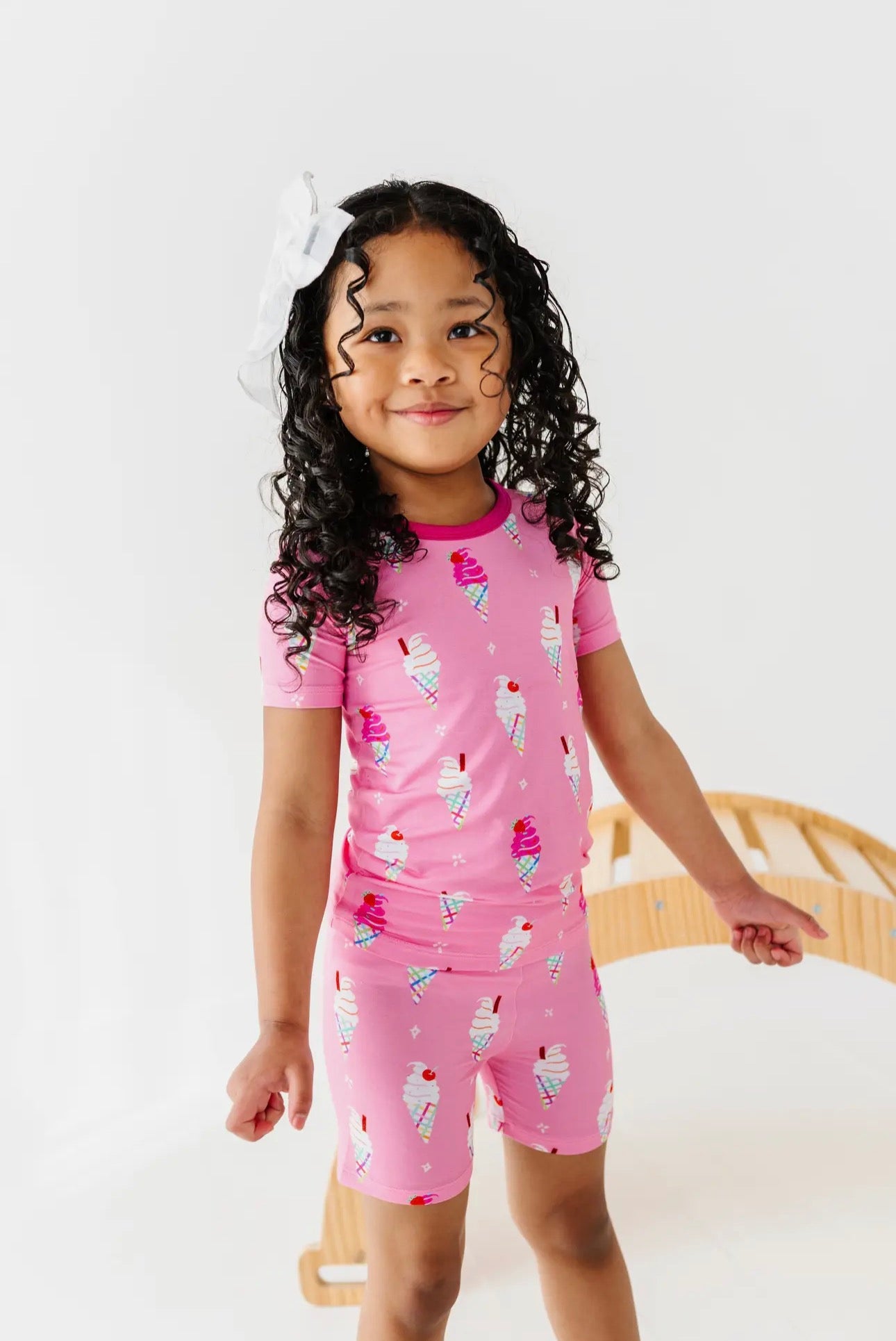 Sundae Funday Short Set - Pink