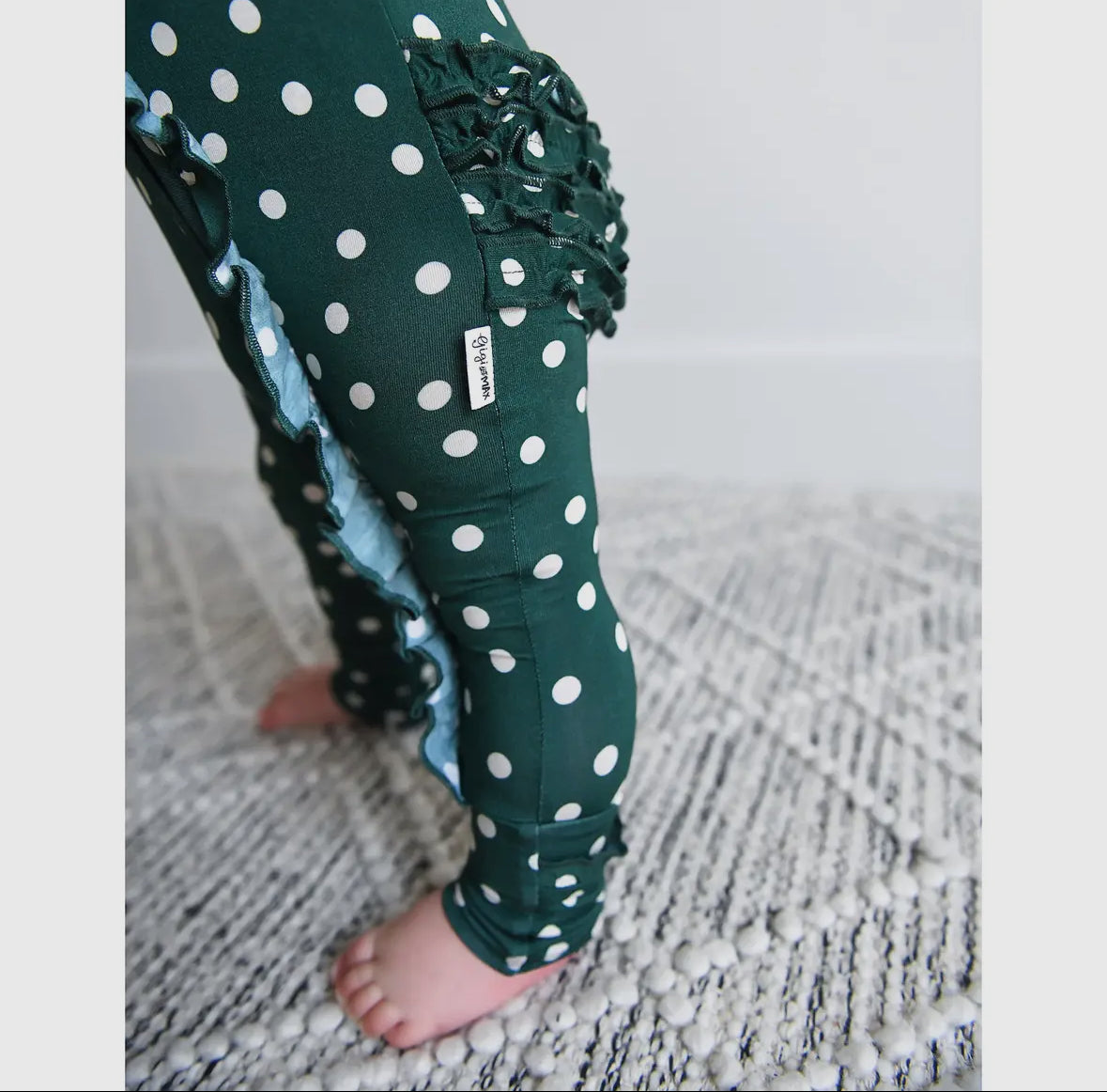 Dottie Ruffle Zip Christmas Bamboo