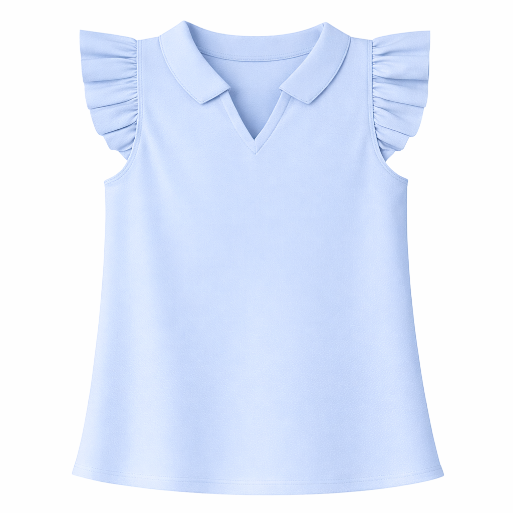 Drew Flutter Sleeve Top | Bailey Blue