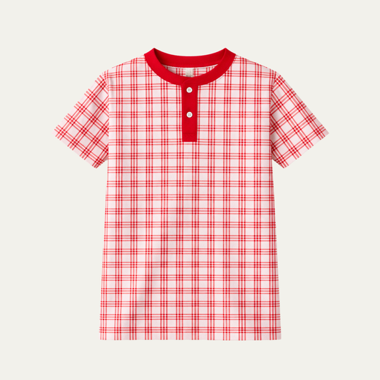 The Henley | Heritage Red Plaid