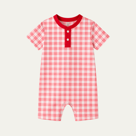 The Tommy Jon (Henley) | Heritage Red Plaid