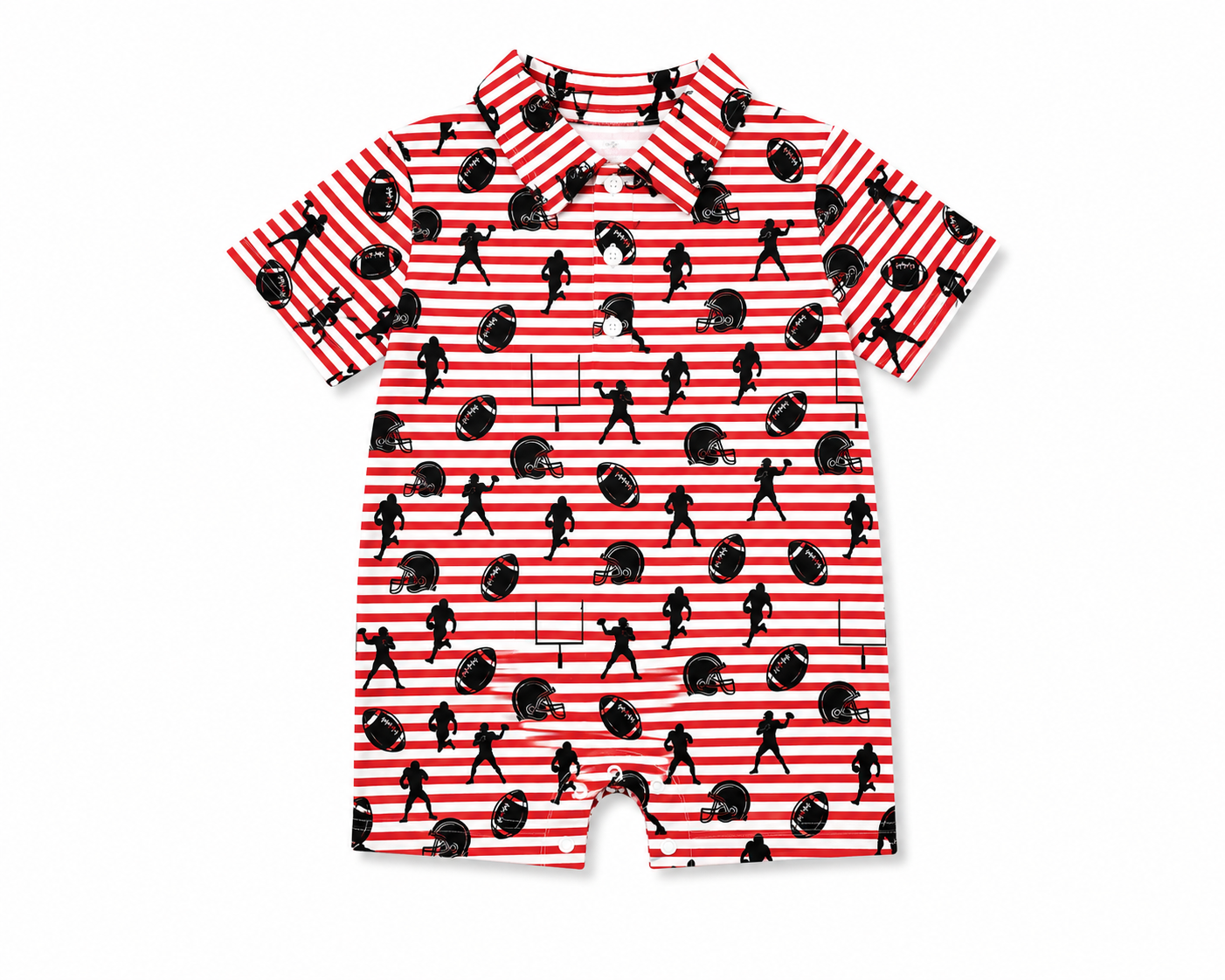 FTBL Knit Shortall|Red&Black
