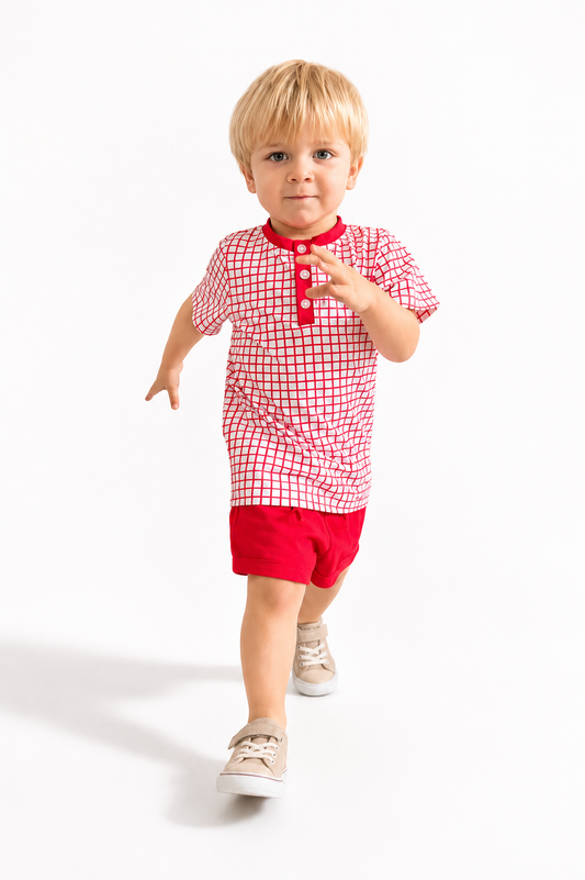 The Henley | Heritage Red Plaid