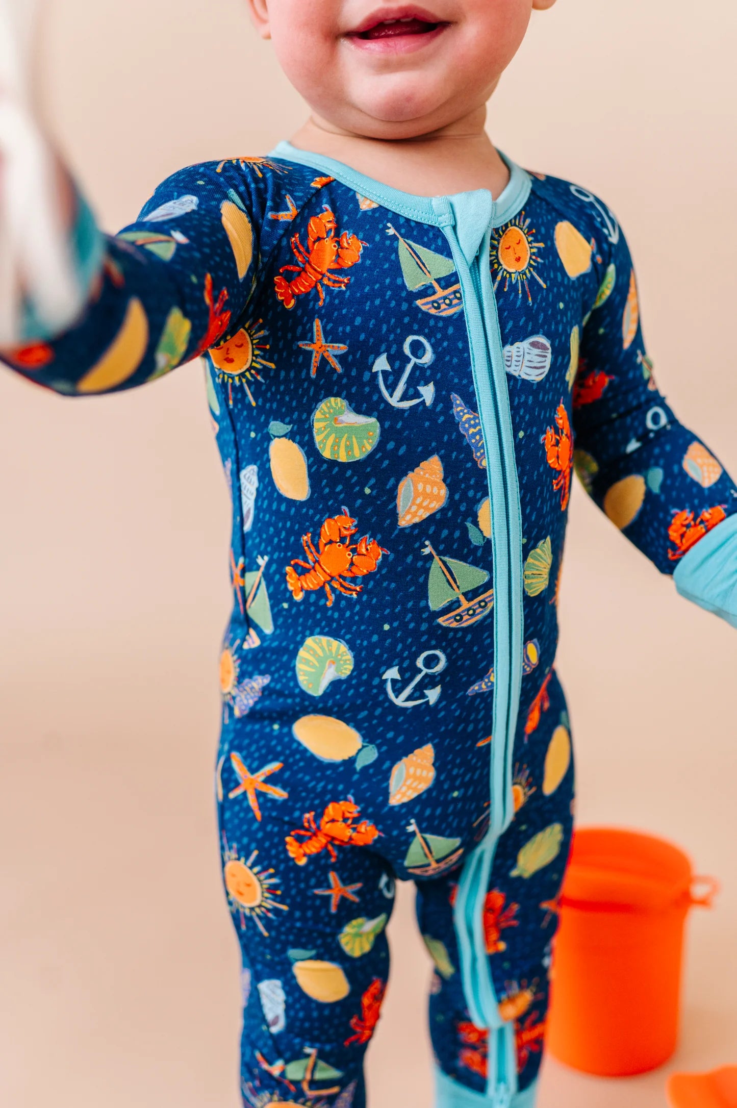 Shell We Go To Bed Zippy - Blue