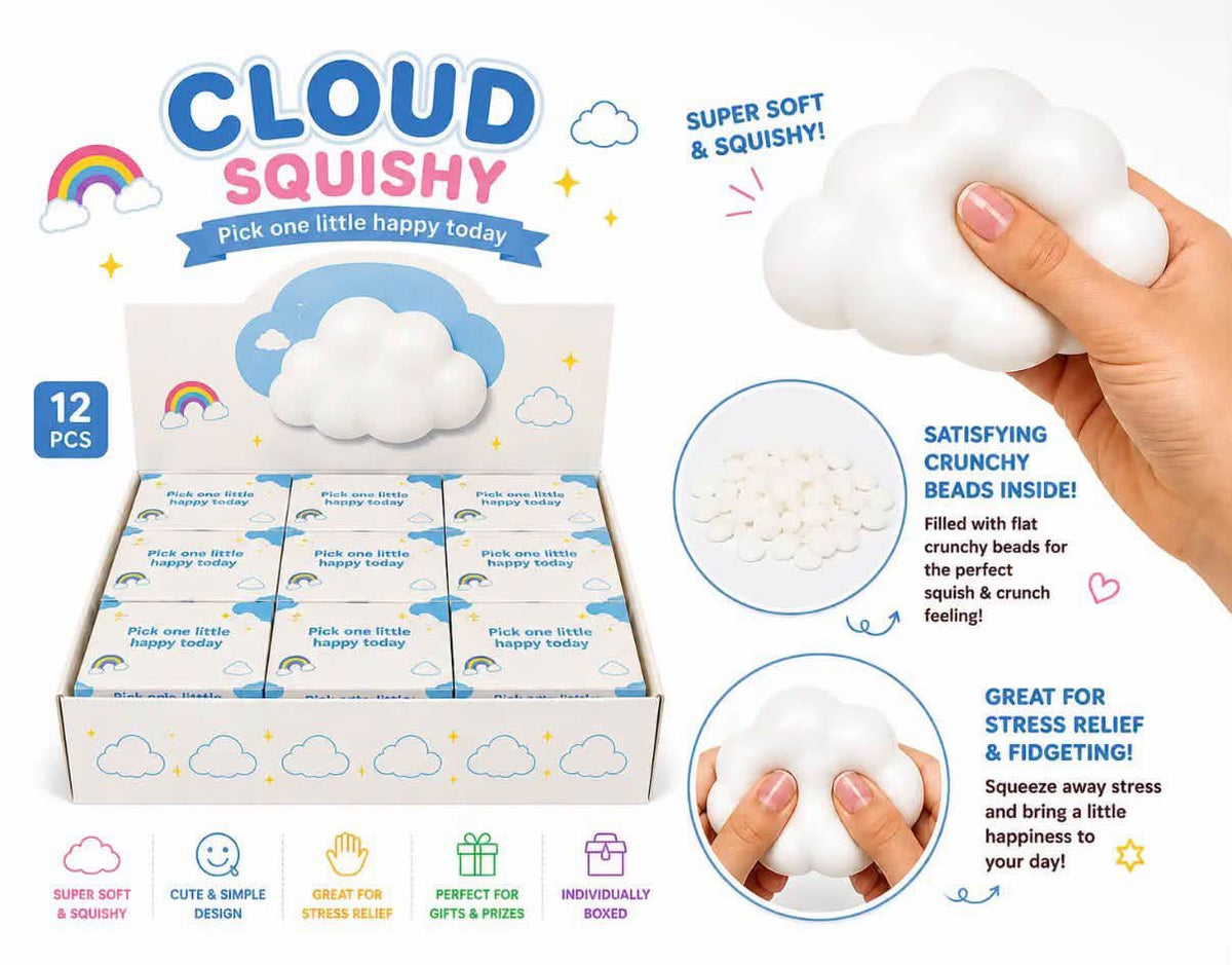 Plain White Cloud Crunchy Squishy