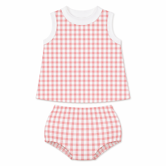 The Little Match Point Set | Heritage Red Plaid