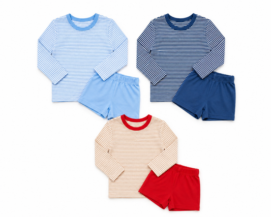 Longsleeve Knit Short Set