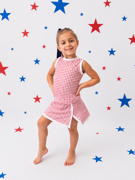 The Match Point Set | Heritage Red Plaid