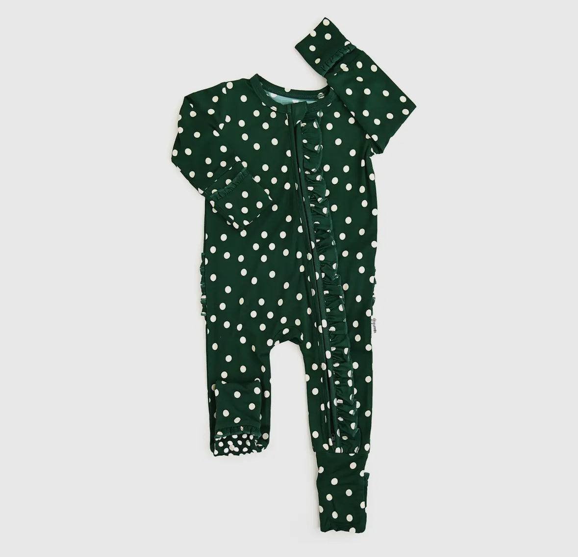 Dottie Ruffle Zip Christmas Bamboo