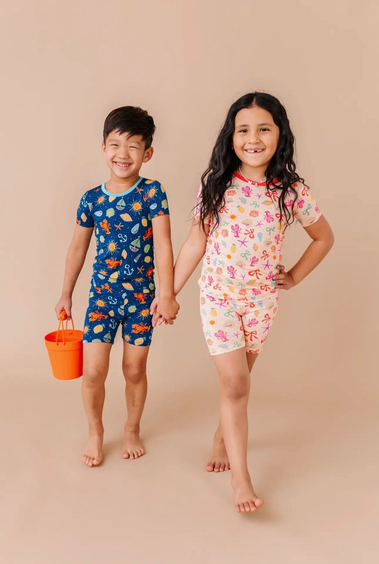 Shell We Go To Bed Short Set - Blue