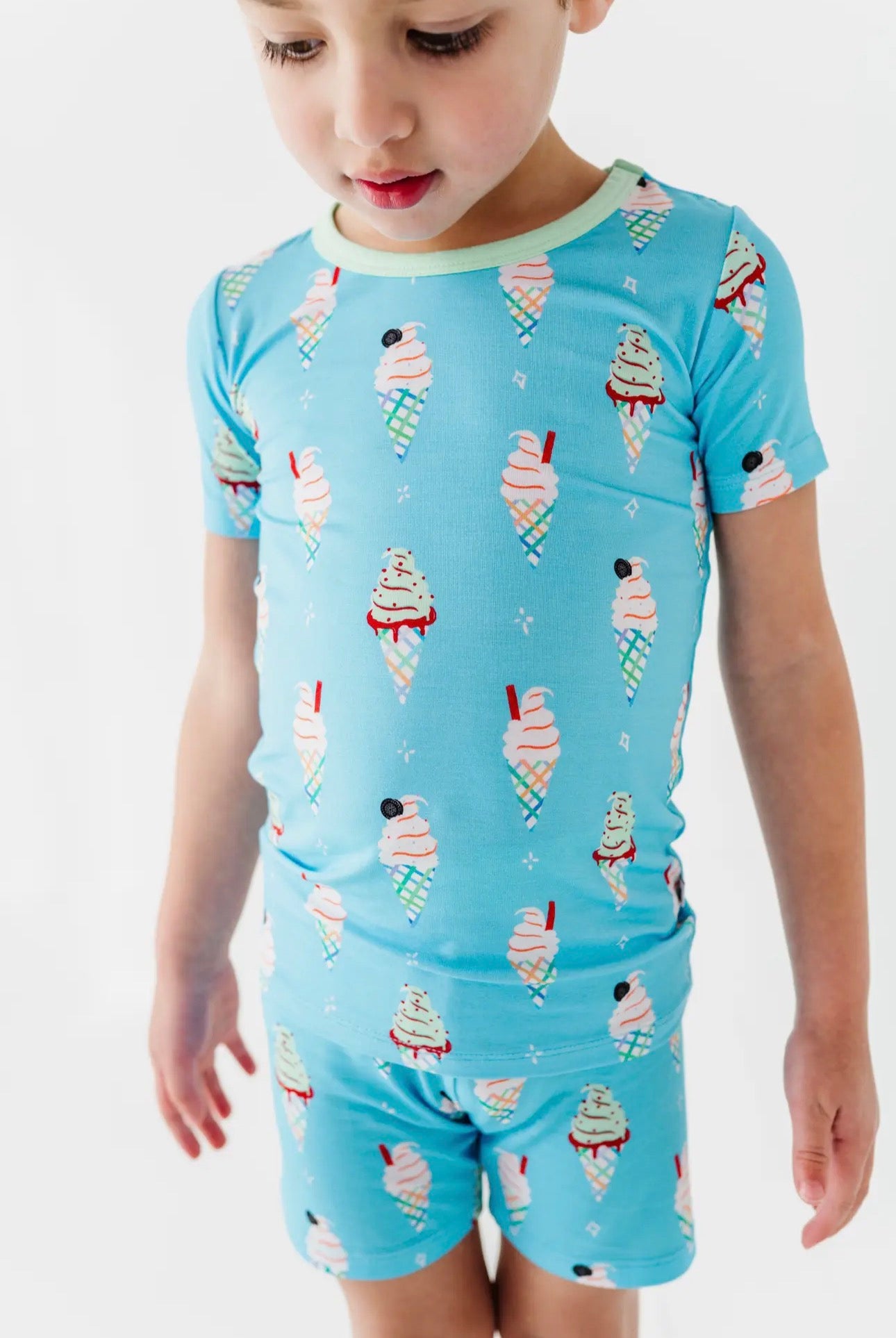 Sundae Funday Short Set - Blue