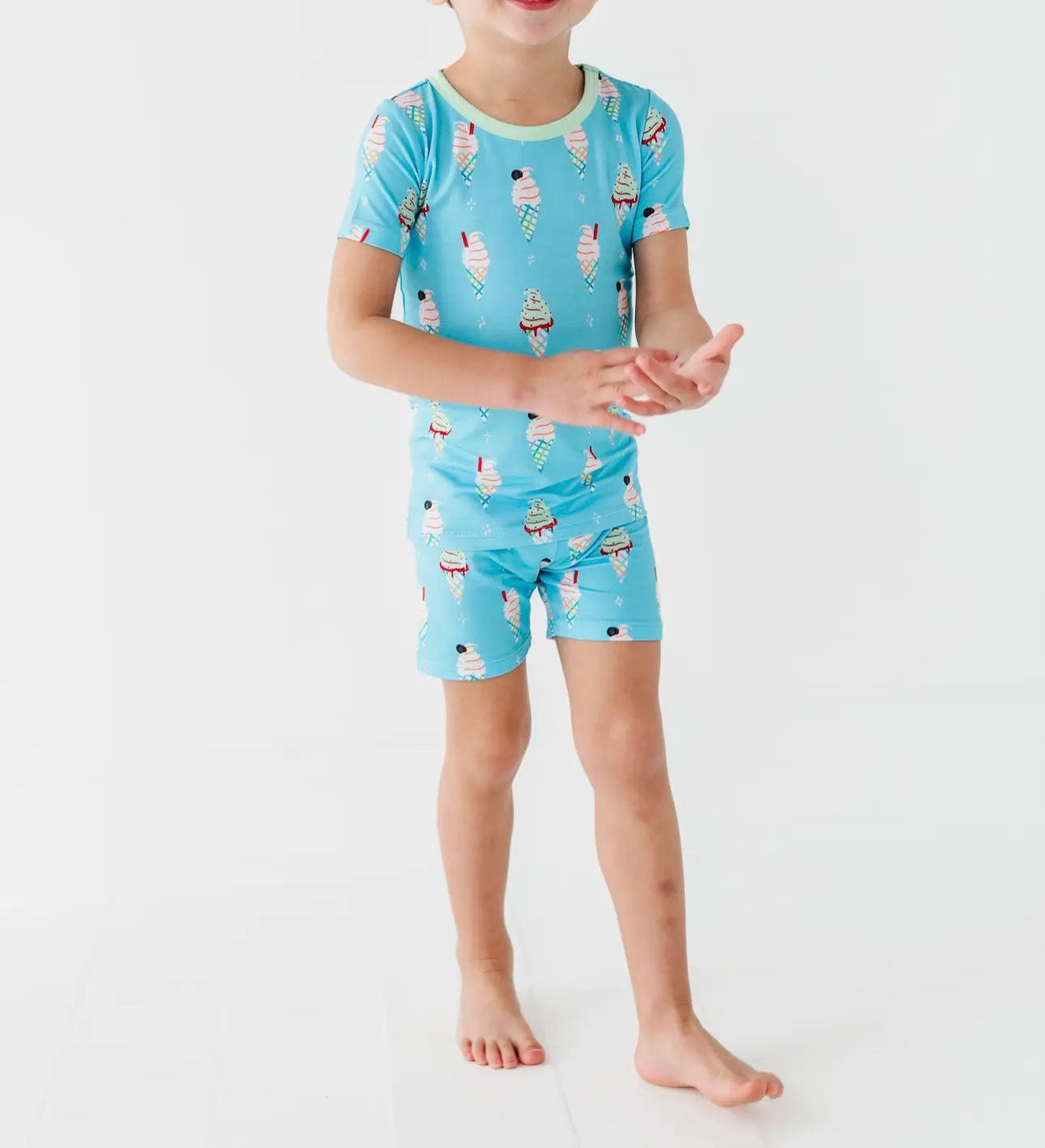 Sundae Funday Short Set - Blue
