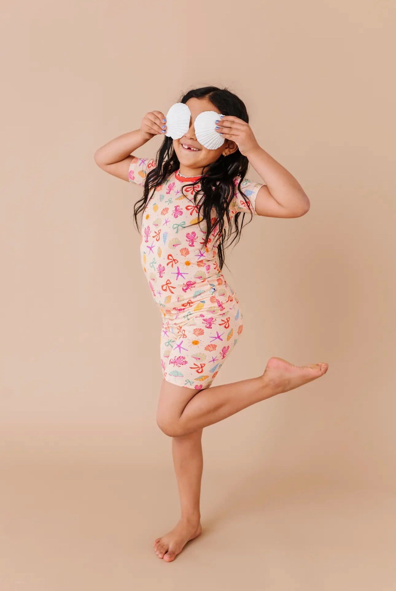 Shell We Go To Bed Short Set - Pink