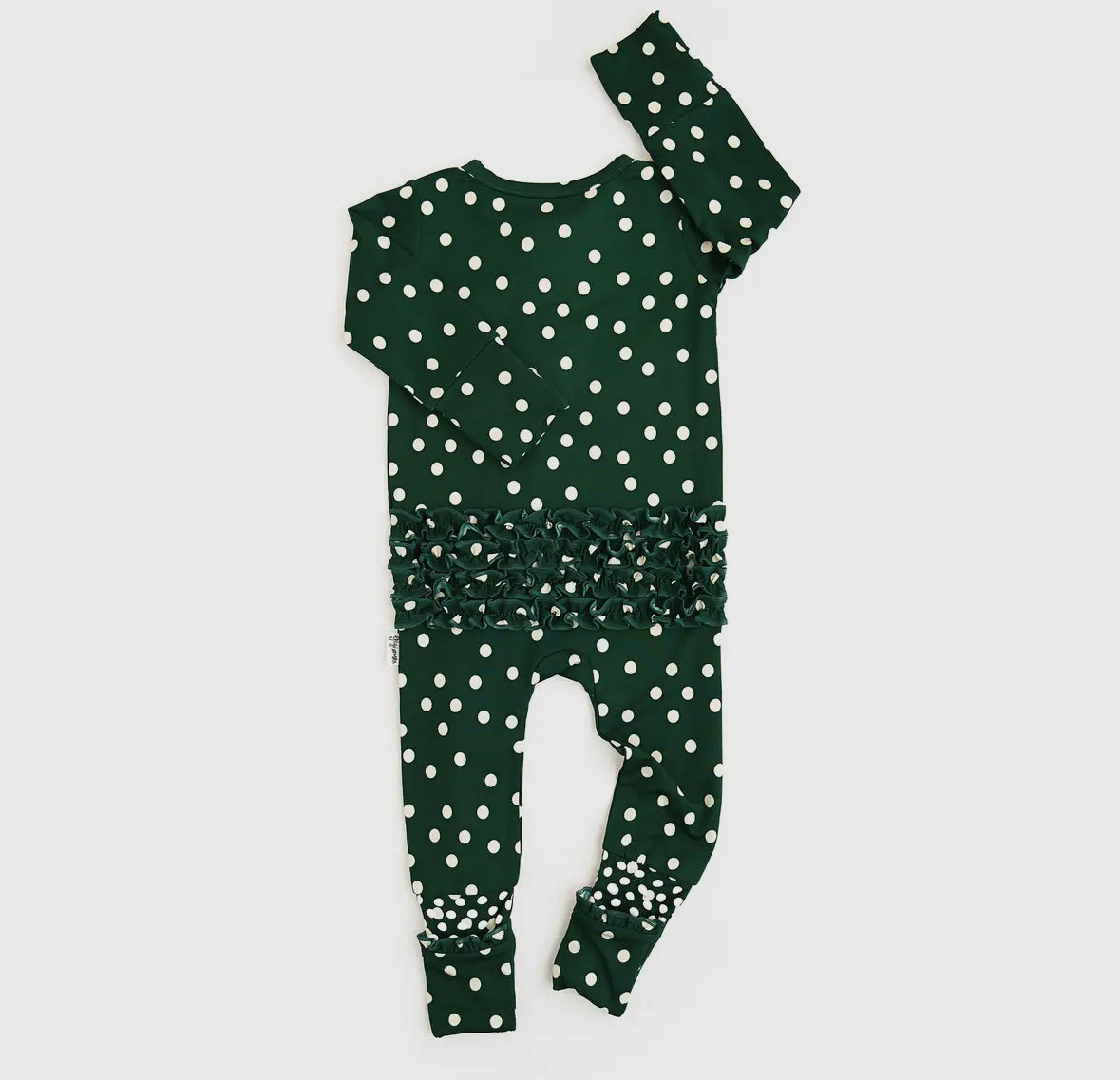 Dottie Ruffle Zip Christmas Bamboo