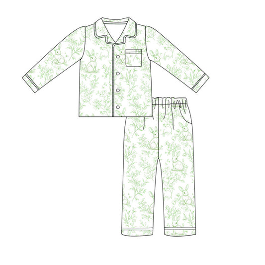 Bunny Toile Button-Down