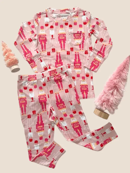 Pink Nutcrackers Two Piece Set